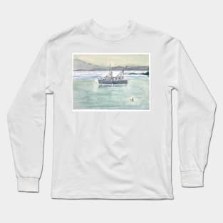 Maine Fishing Boat Long Sleeve T-Shirt